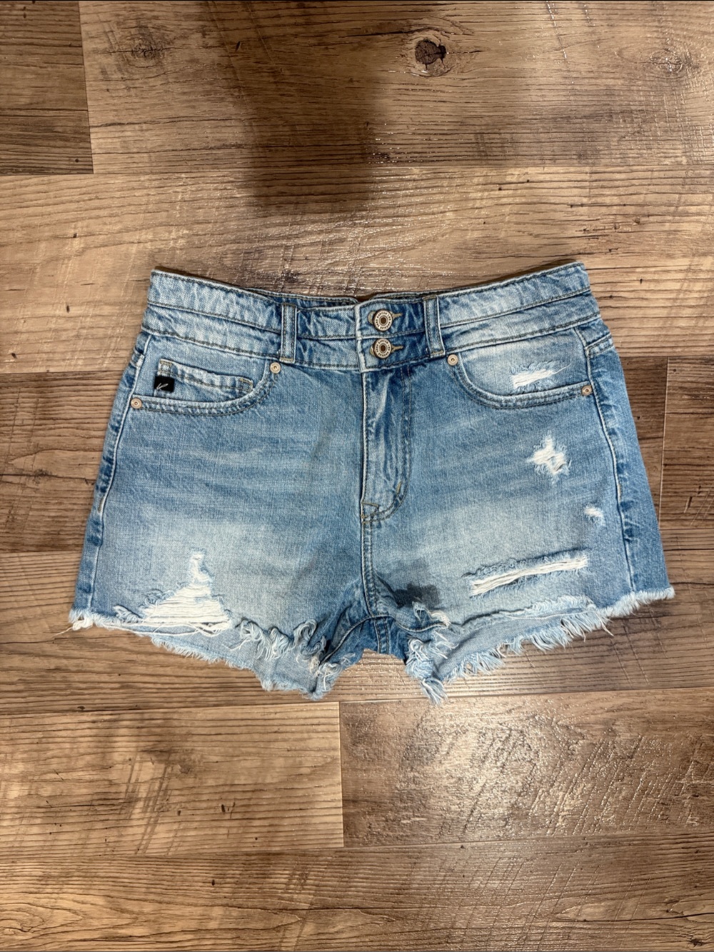 KanCan Denim Distressed High-Waist Women’s Shorts - size 5 / 26